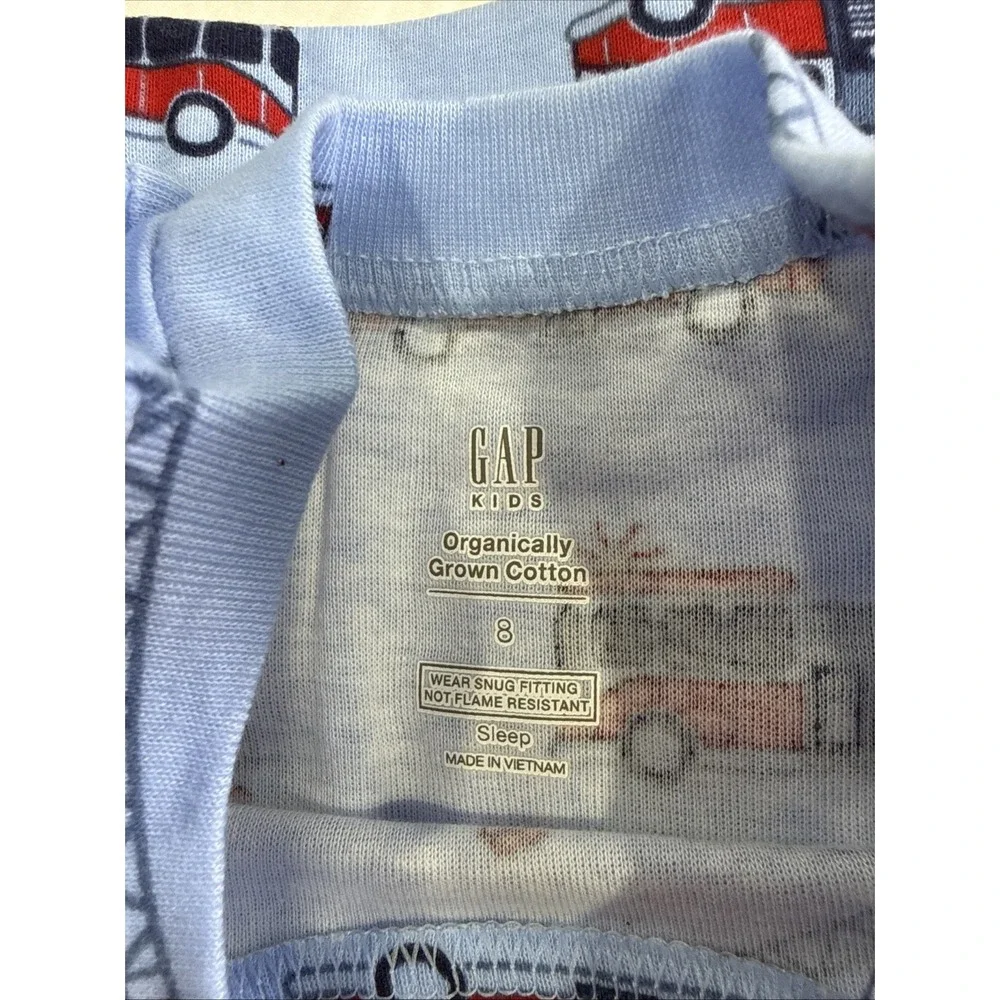BABY GAP Fire Truck PJ'S pajamas sleepwear Short Sleeve and Bottoms NWT